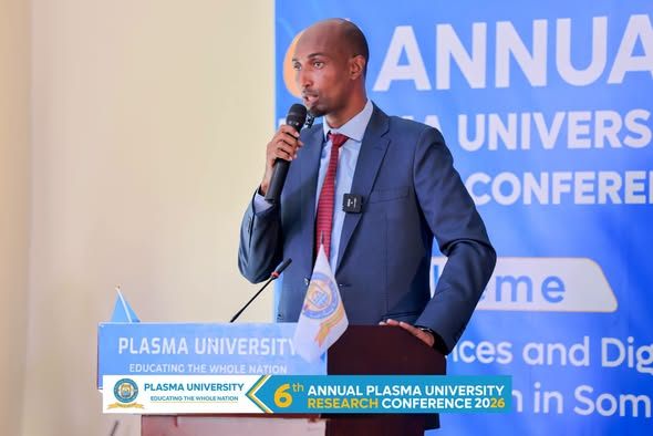 Head of the Office of Research and Innovation at Plasma University Mr. Ali Ahmed Abtidon, the 6th Research Conference of Plasma University.