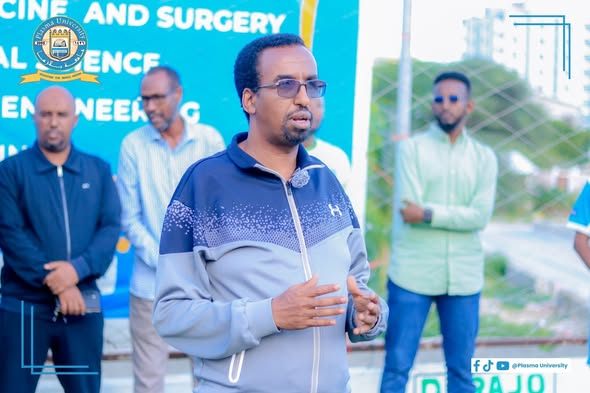 Waxaa Maanta Garoonka Isbitaalka Madina ee Magaalada Muqdisho ka furmay tartanka kubadda cagta Kulliyaddaha ee Ardayda Xarunta dhexe Jaamacadda Pla...