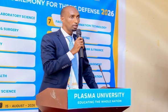 Munaasabadda Daahfurka Difaacashada Buuga Qalin_Jebinta Dufcadda 25aad ee Jaamacadda Plasma ayaa Lagu qabtay Xarunta dhexe ee Jaamacadda.