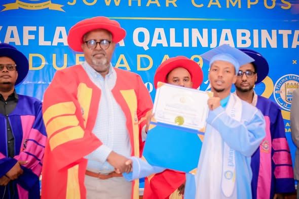 Jowhar :- Xafladda Qalin-jebinta Dufcaddii 9aad ee Jaamacadda Plasma, Xarunta Jowhar.