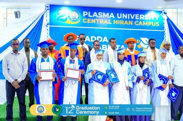 Qaybta 3aad Xafladda Qalinjebinta Dufcaddii 12aad ee Jaamacadda Plasma Xarunta Beledweyne