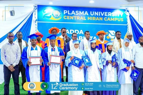 Qaybta 3aad Xafladda Qalinjebinta Dufcaddii 12aad ee Jaamacadda Plasma Xarunta Beledweyne