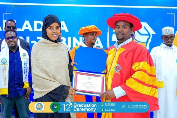 Qaybta 3aad Xafladda Qalinjebinta Dufcaddii 12aad ee Jaamacadda Plasma Xarunta Beledweyne