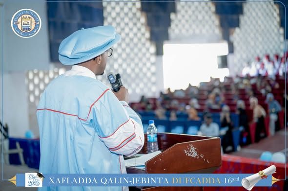 Qaybta 5aad Hadal Jeedinta Gudoomiye ku xigeenka Waxbarashada Jaamacadda Dr. Bishar Abdi Mohamed Xafladda Qalin-jebinta Dufcadda 16-aad ee Jaamacad...