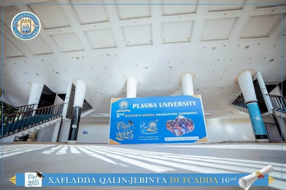 Qaybta 2aad Xafladda Qalinjebinta Dufcadda 16-aad ee Jaamacadda Plasma , 1060 Arday ayaa ka qalin-badalanaysa Kulliyadaha kala duwan ee Jaamacadda.